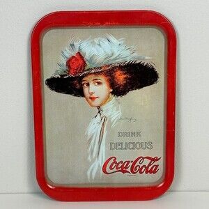 Vintage 1971 Coca-Cola Tray 1909 Hamilton King Portrait
